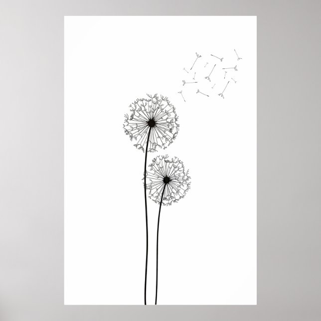 Dandelion Wall Art Poster (Front)