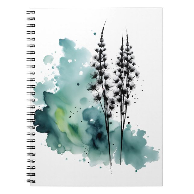 Dandelion - Watercolor flowers Notebook (Front)