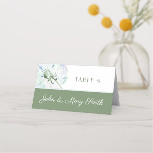Dandelion Watercolor Wedding Place Cards