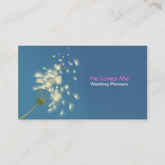 dandelion wedding planners business card (Front)