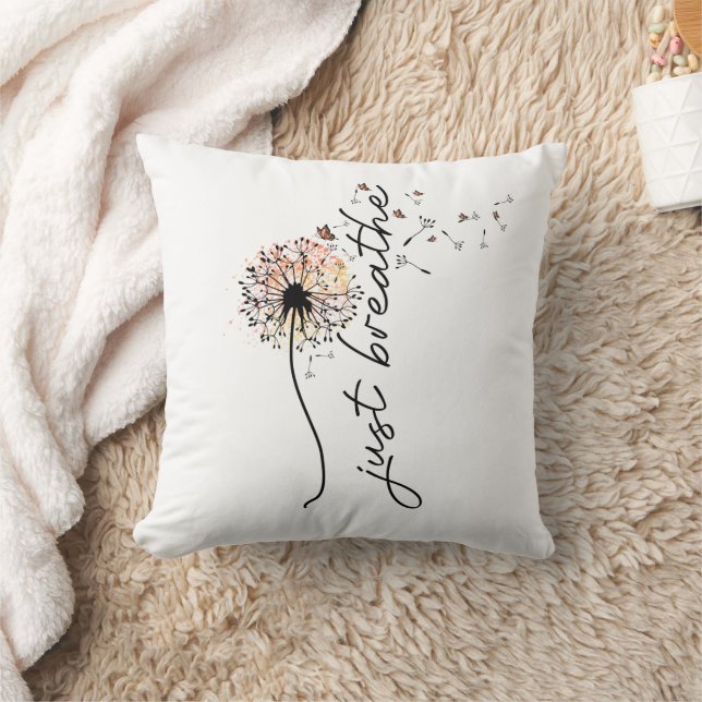 Dandelion Wish Sunset Butterfly Accent Cushion (Blanket)
