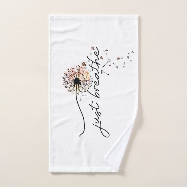 Dandelion Wish Yoga Meditation Bath Towel Set (Hand Towel)