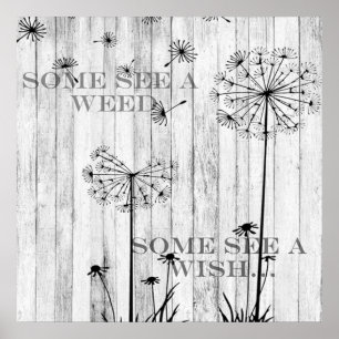 Dandelion Wishes 24" x 24" Poster
