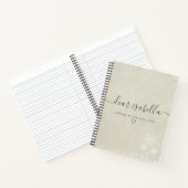Dandelion Wishes Calico Dear Daughter Memory Notebook (Inside)