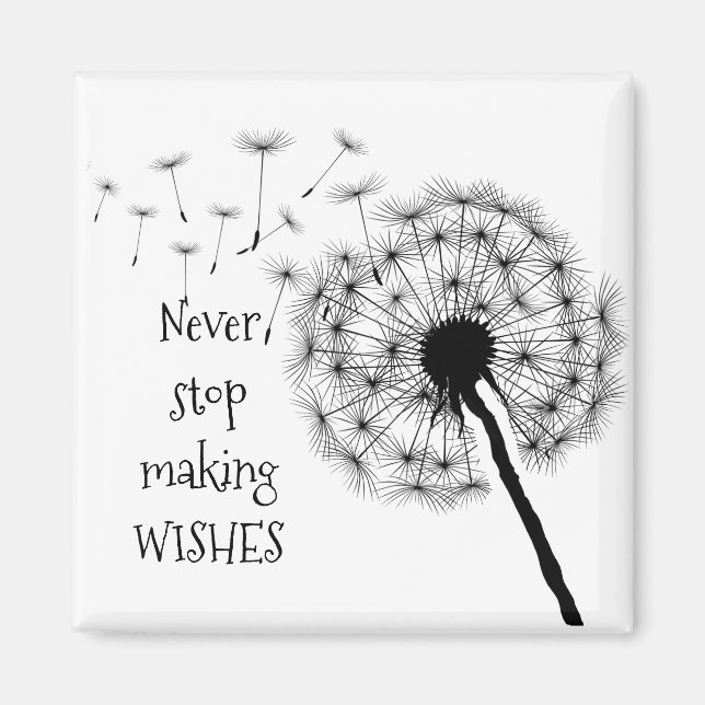 Dandelion Wishes Design Magnet (Front)