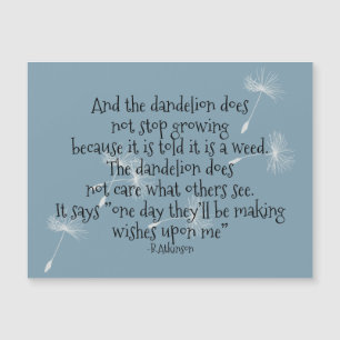 Dandelion Wishes Design Magnetic Card