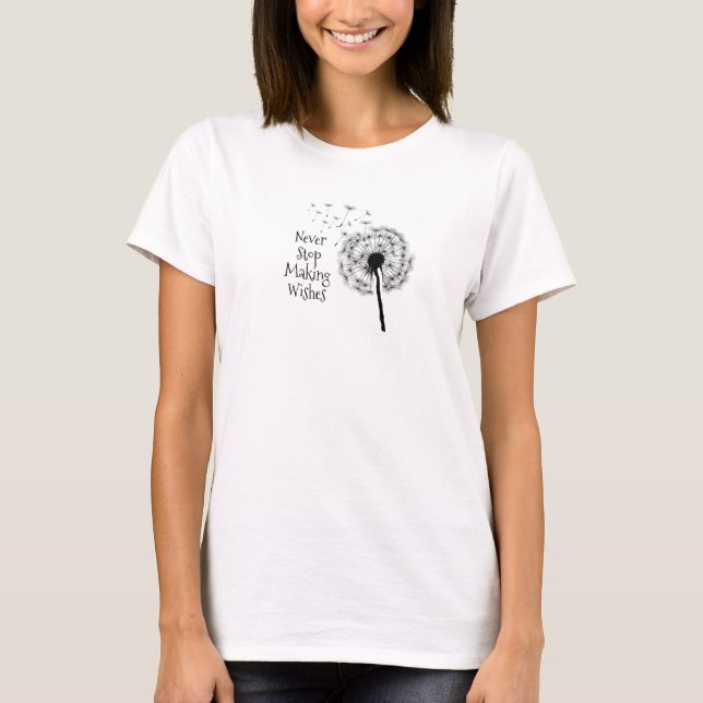 Dandelion Wishes Design Tee Shirt (Front)