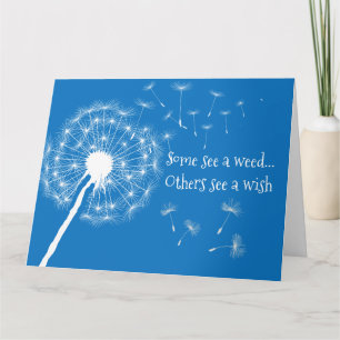 Dandelion Wishes Folded Greeting Card