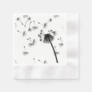 Dandelion wishes napkins by Lighthouse Route™