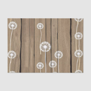 Dandelion Wood Rustic Pattern Tissue Paper
