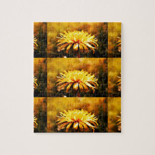 Dandelion Yellow Blossoms Flowers Vines Spring Jigsaw Puzzle