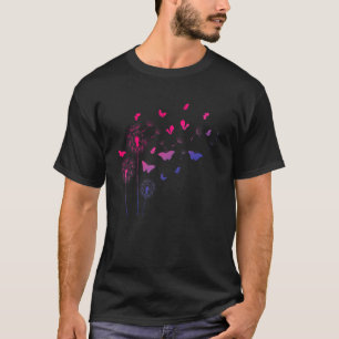 Dandelions Butterflies Bisexual Pride Bisexuality T-Shirt