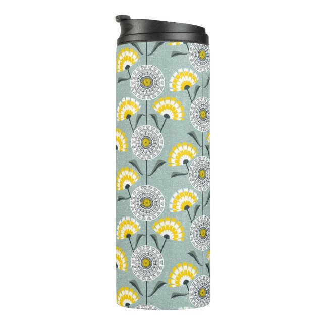 Dandelions field thermal tumbler (Rotated Right)