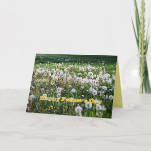 Dandelions Happy Father's Day Humour Card