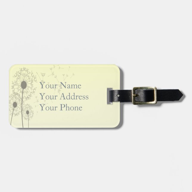 Dandelions Luggage Tag (Front Horizontal)