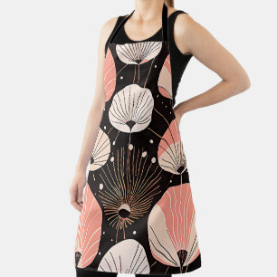 Dandelions -Mid-century- Retro Modern Design Apron