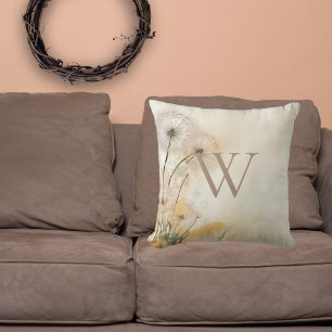 Dandelions Monogram Cushion