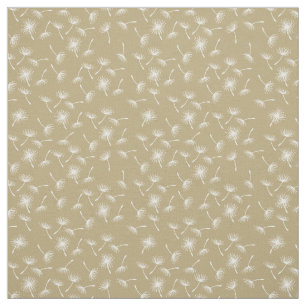 Dandelions on Gold Fabric