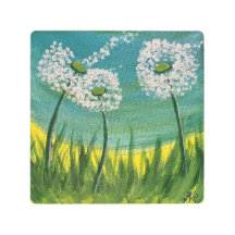 Dandelions - original acrylic on
