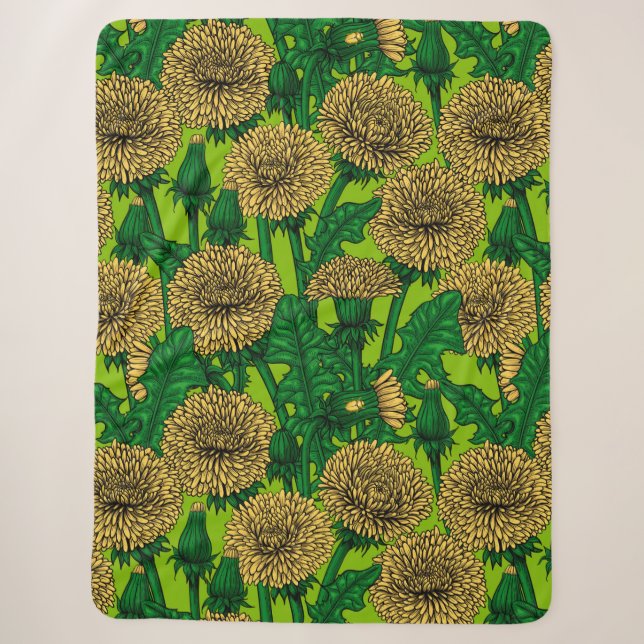 Dandelions Sherpa Blanket (Front)