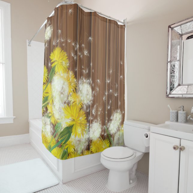 Dandelions Shower Curtain (In Situ)
