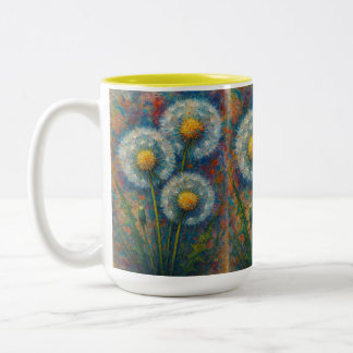 Dandelions Two-Tone Coffee Mug