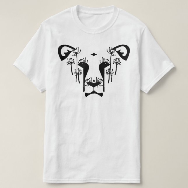 Dandi Lion Large Logo T-Shirt (White) (Design Front)