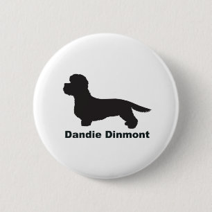 Dandie Dinmont 6 Cm Round Badge