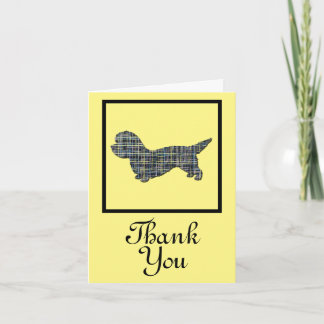 Dandie Dinmont Terrier Dog Thank You Greeting Card