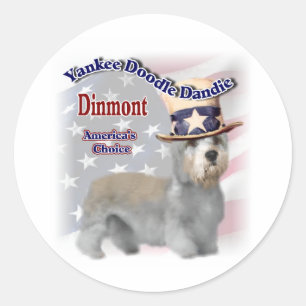 Dandie Dinmont Terrier Gifts Classic Round Sticker