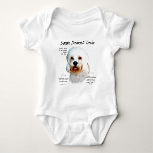 Dandie Dinmont Terrier History Design Baby Bodysuit