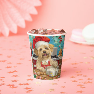 Dandie Dinmont Terrier Holiday Baking: Christmas Paper Cups