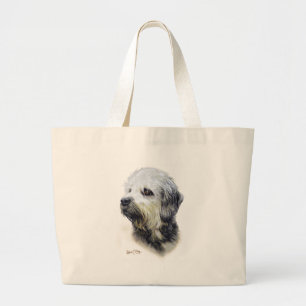 Dandie Dinmont Terrier Large Tote Bag