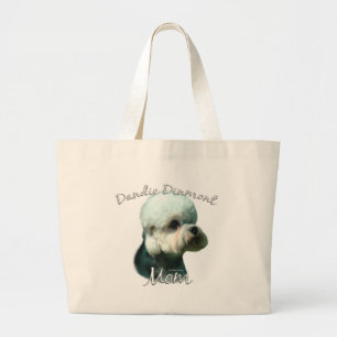 Dandie Dinmont Terrier Mom 2 Large Tote Bag