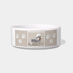 Dandie Dinmont Terrier Painting Original Dog Art Bowl