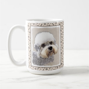 Dandie Dinmont Terrier Painting Original Dog Art Coffee Mug