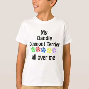 Dandie Dinmont Terrier Walks Design T-Shirt