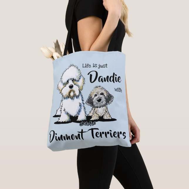 Dandie Dinmont Terriers Tote Bag (Close Up)