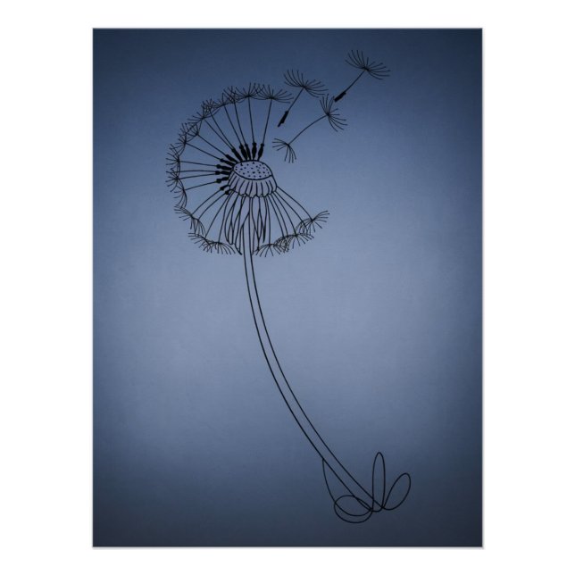 dandilion flower  poster (Front)