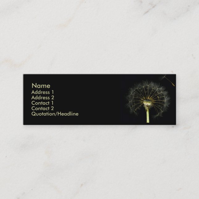 Dandilion Profile Card (Front)