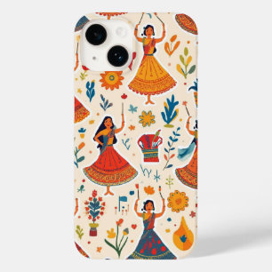 Dandiya Nights Seamless Pattern – Indian Festival  Case-Mate iPhone 14 Case