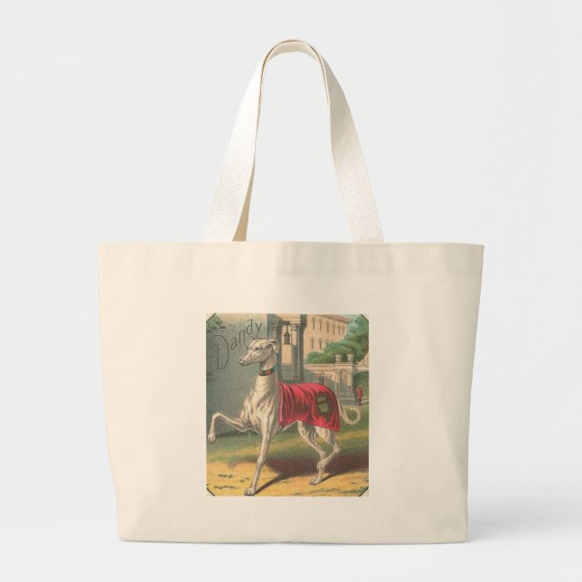 Dandy - Antique Cigar Label - Greyhound - Tote Bag (Front)