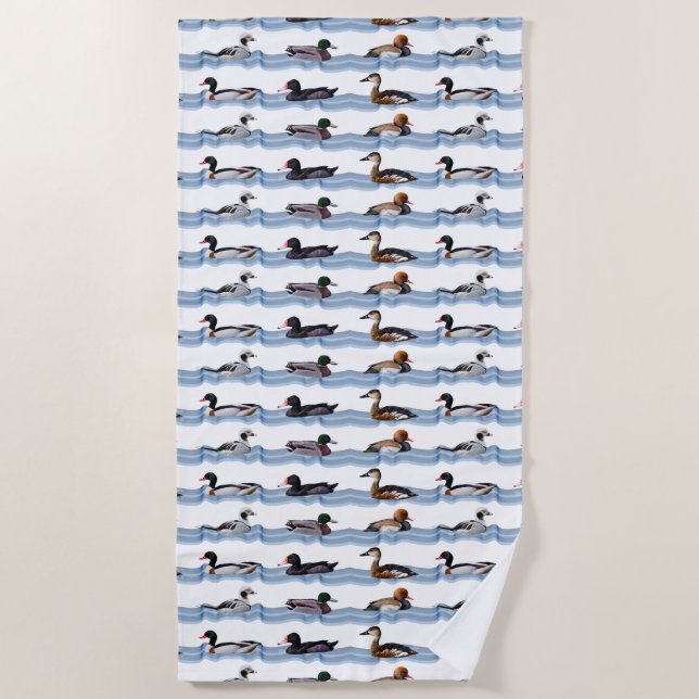 Dandy Ducks Beach Towel (choose colour) (Front)