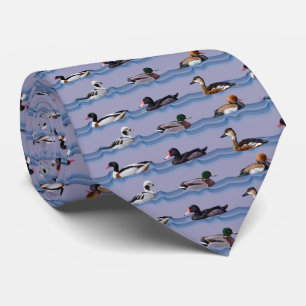 Dandy Ducks Tie Double Sided Design (Lilac)