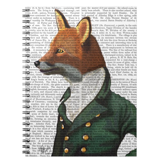 Dandy Fox Portrait Notebook (Front)