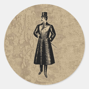 Dandy Gent Classic Round Sticker