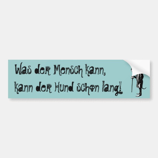 Dandy Great Dane personlized  Bumper Sticker (Front)