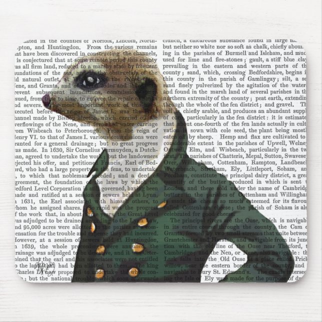 Dandy Meerkat Portrait Mouse Pad (Front)