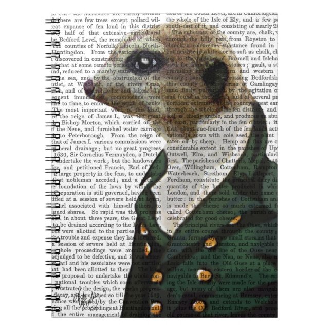 Dandy Meerkat Portrait Notebook (Front)
