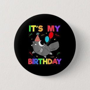 Dandys World Pebble Birthday Decoration For Kids B 6 Cm Round Badge